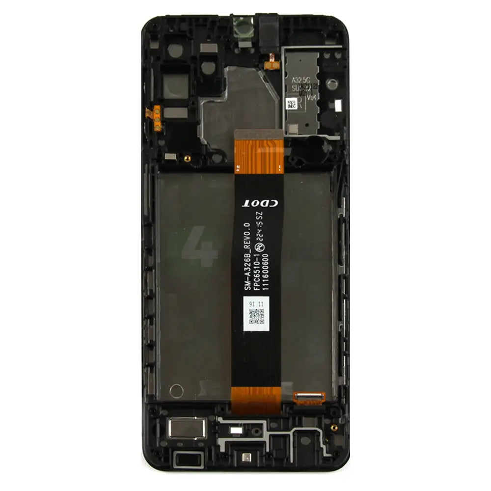 Samsung Galaxy A32 5G A326B Display And Digitizer With Frame Black Service Pack Screens and Displays