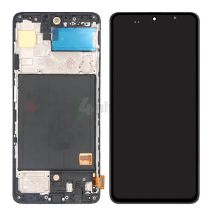 Samsung Galaxy A51 A515F Display And Digitizer With Frame Black SOFT-OLED Screens and Displays