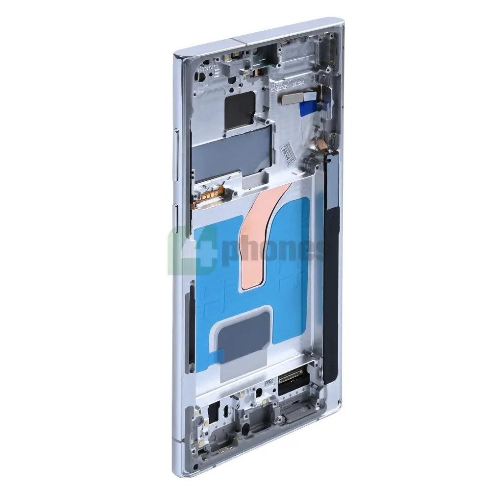 Samsung Galaxy S22 Ultra S908B Display And Digitizer With Frame Phantom White SOFT-OLED Screens and Displays