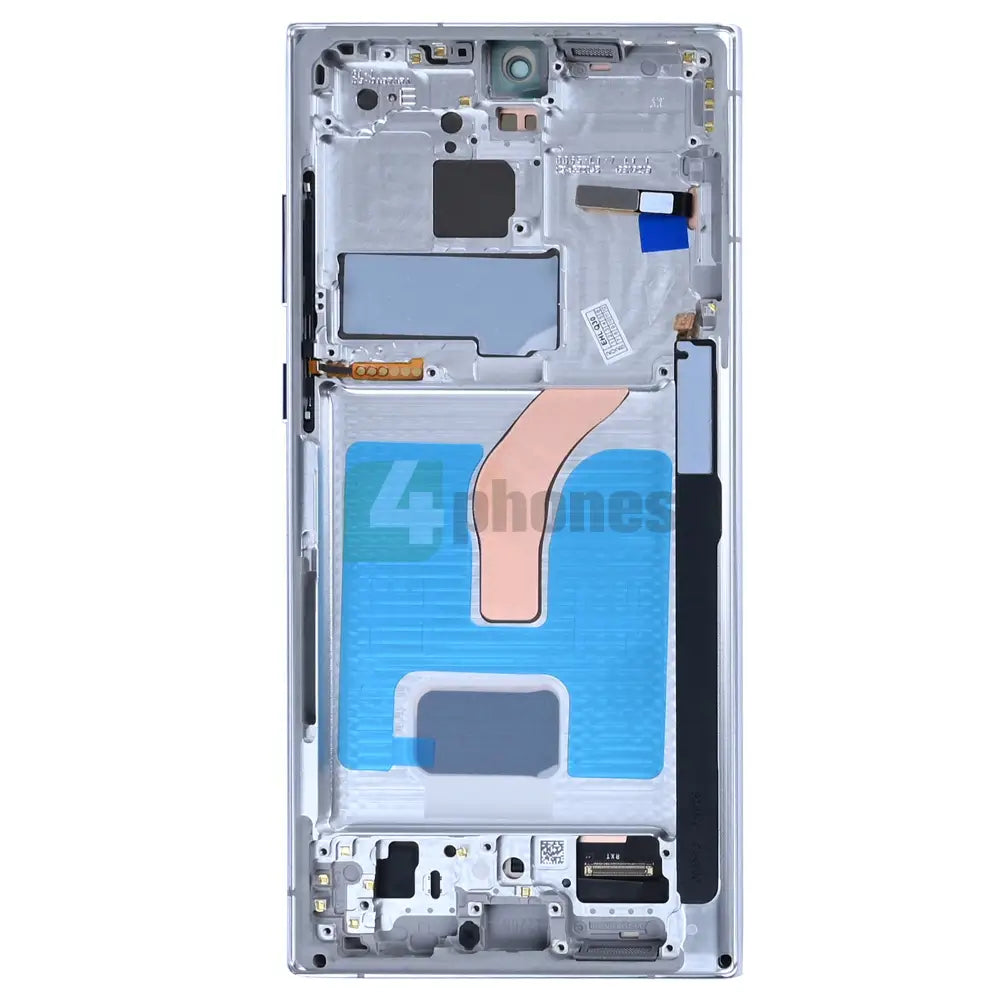Samsung Galaxy S22 Ultra S908B Display And Digitizer With Frame Phantom White SOFT-OLED Screens and Displays