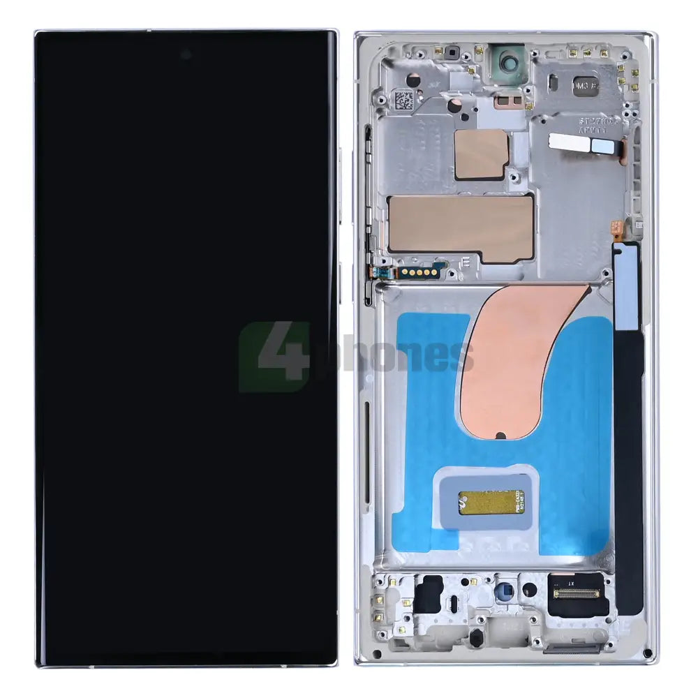 Samsung Galaxy S23 Ultra S918B Display And Digitizer With Frame Cream SOFT-OLED Back covers