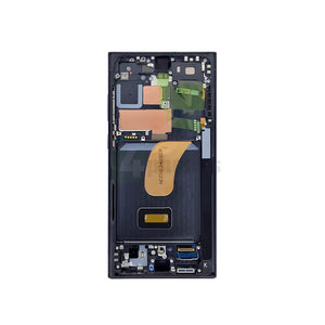 Samsung Galaxy S23 Ultra S918B Display And Digitizer With Frame Phantom Black Service Pack Screens and Displays